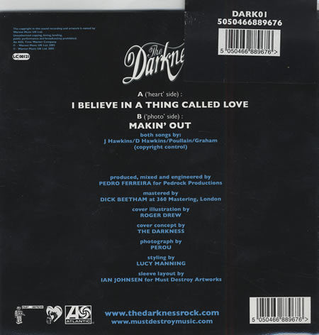 The Darkness : I Believe In A Thing Called Love (7", Single, Ltd, Pic)