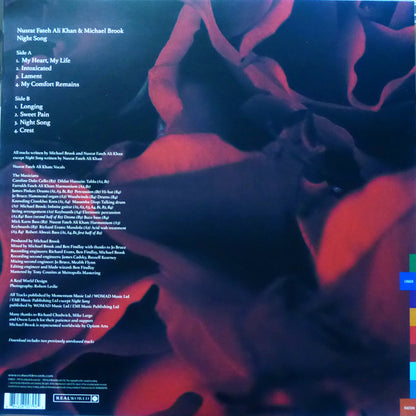 Nusrat Fateh Ali Khan & Michael Brook : Night Song (LP, Album)