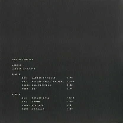 Two Daughters : Recordings 1979-1981 (LP, RE + LP, RE + Comp, Ltd, Num)