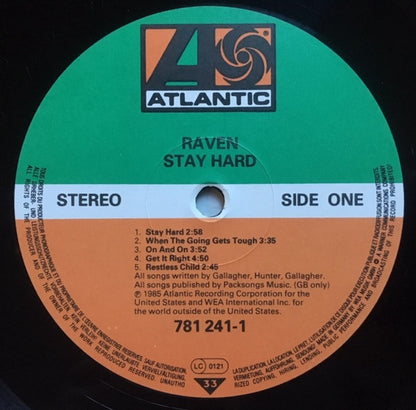 Raven (6) : Stay Hard (LP, Album)