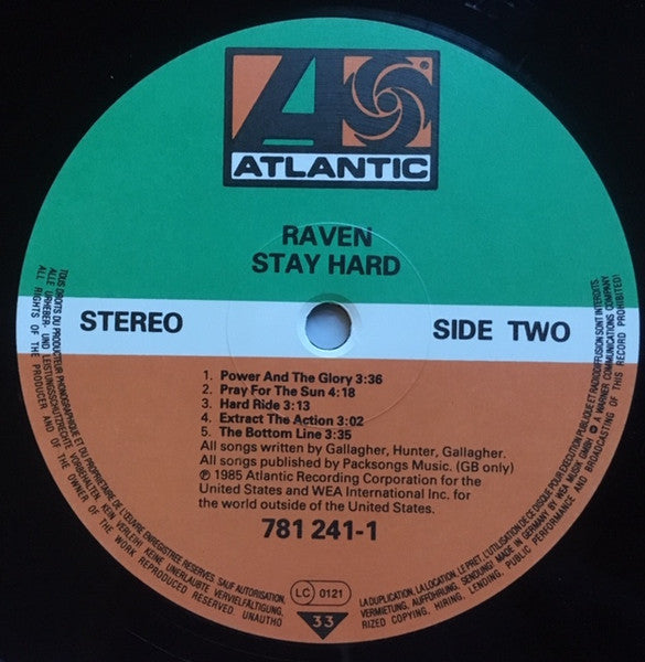 Raven (6) : Stay Hard (LP, Album)