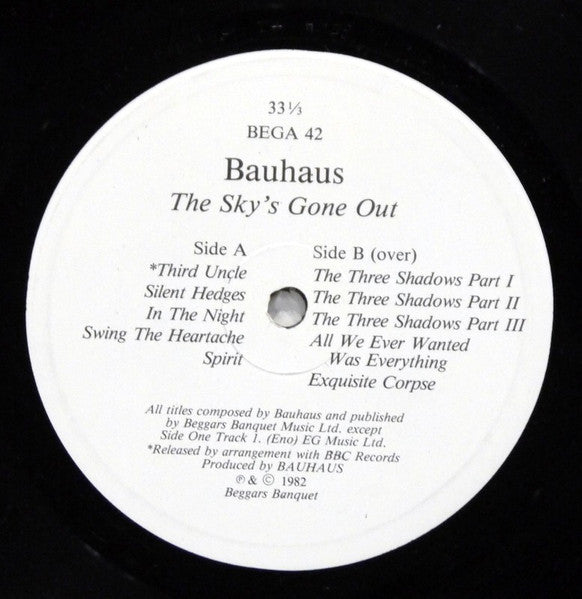 Bauhaus : The Sky's Gone Out (LP, Album)