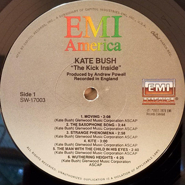 Kate Bush : The Kick Inside (LP, Album, RE, Win)