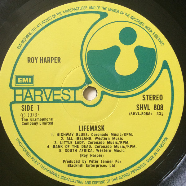 Roy Harper : Lifemask (LP, Album, RE)