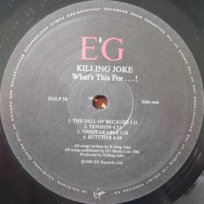 Killing Joke : What's This For...! (LP, Album, RE)