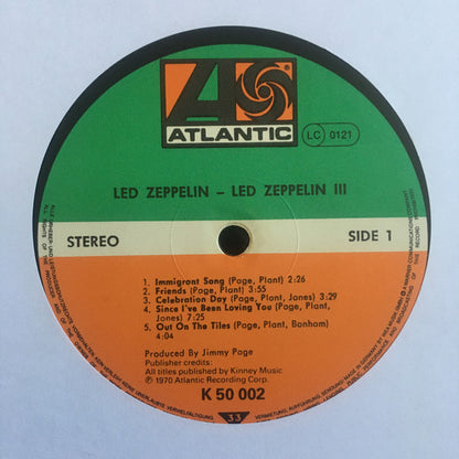 Led Zeppelin : Led Zeppelin III (LP, Album, RE, Son)