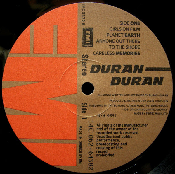Duran Duran : Duran Duran (LP, Album)