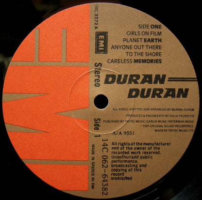 Duran Duran : Duran Duran (LP, Album)