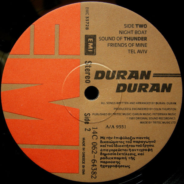 Duran Duran : Duran Duran (LP, Album)
