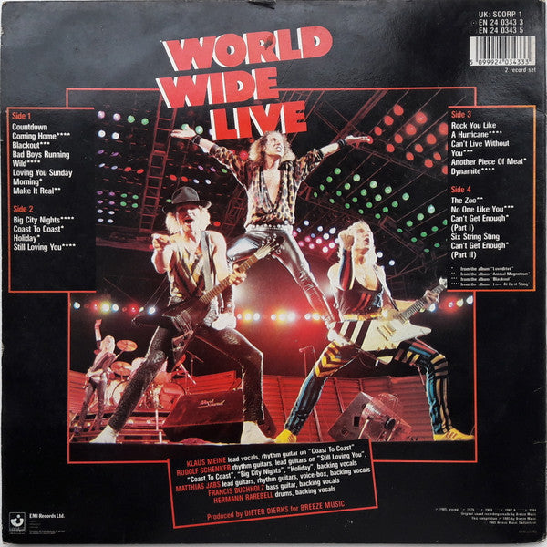 Scorpions : World Wide Live (2xLP, Album, Gat)