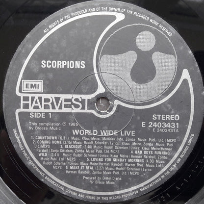 Scorpions : World Wide Live (2xLP, Album, Gat)