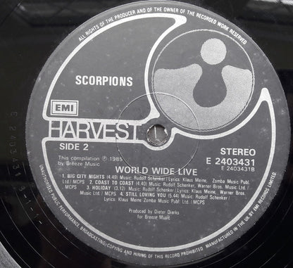 Scorpions : World Wide Live (2xLP, Album, Gat)