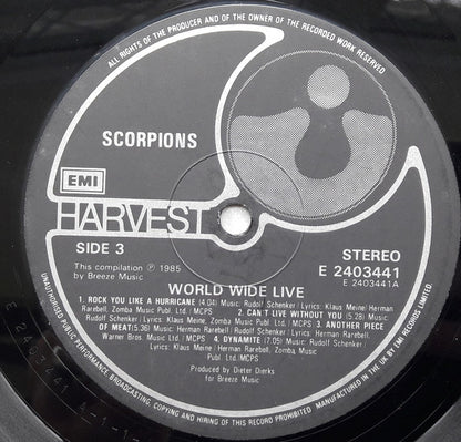 Scorpions : World Wide Live (2xLP, Album, Gat)