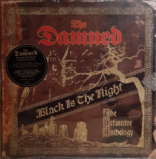 The Damned : Black Is The Night (The Definitive Anthology) (4xLP, Comp, Gol)