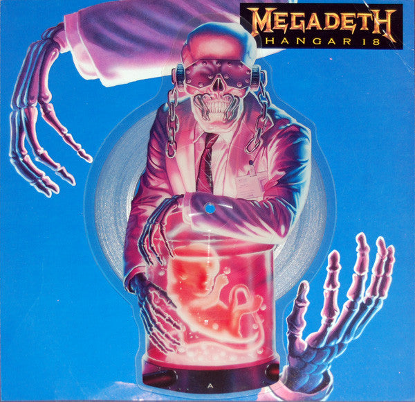 Megadeth : Hangar 18 (7", Shape, Single, Pic)