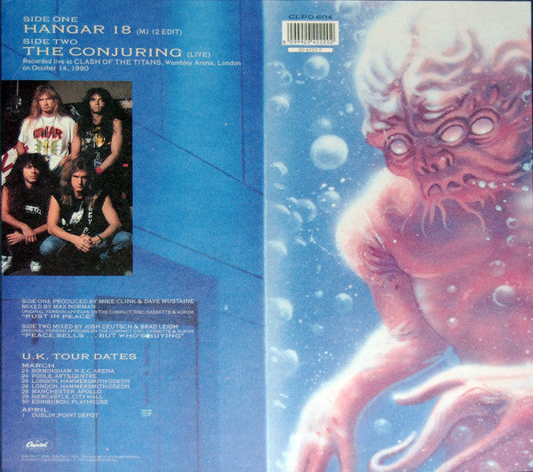 Megadeth : Hangar 18 (7", Shape, Single, Pic)