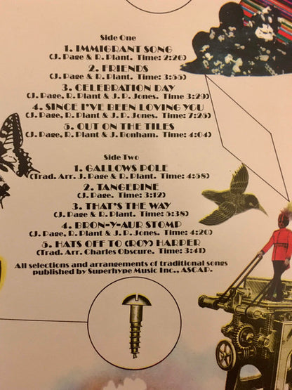 Led Zeppelin : Led Zeppelin III (LP, Album, Gat)