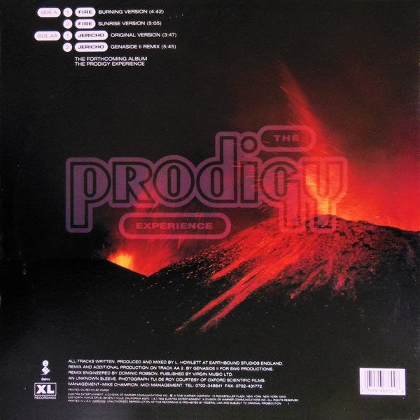 The Prodigy : Fire • Jericho (Strangely Limited Edition) (12", Single, Ltd)