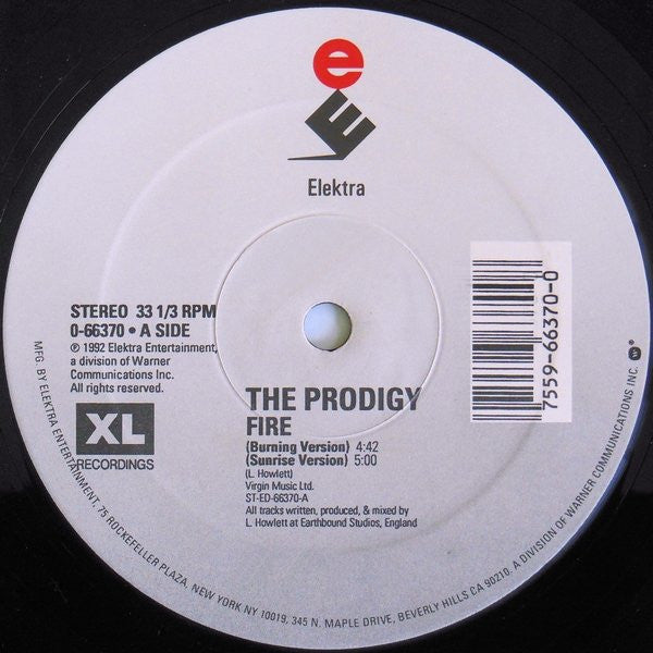 The Prodigy : Fire • Jericho (Strangely Limited Edition) (12", Single, Ltd)