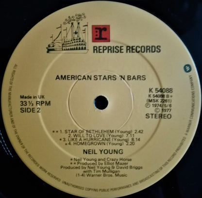 Neil Young : American Stars 'N Bars (LP, Album)