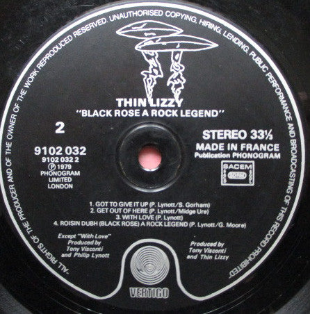 Thin Lizzy : Black Rose (A Rock Legend) (LP, Album)