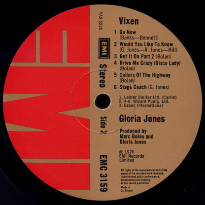 Gloria Jones : Vixen (LP, Album)