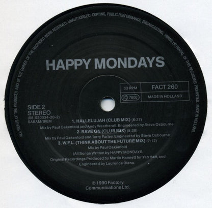 Happy Mondays : Hallelujah (LP, Album)