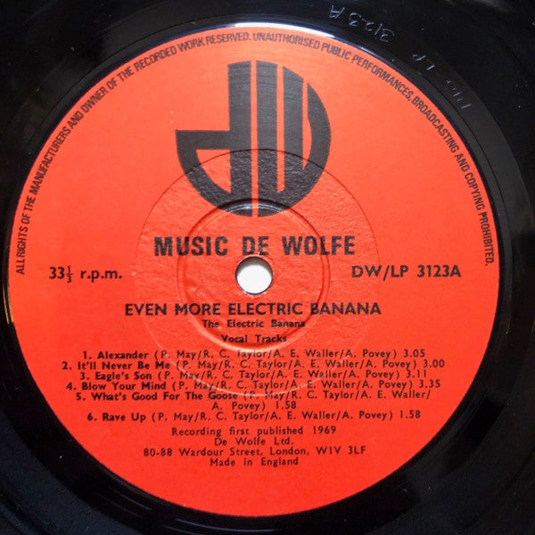 The Electric Banana : Even More Electric Banana (LP, Mono, RP, Ora)