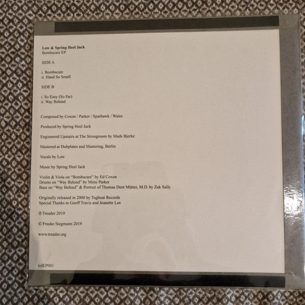 Low & Spring Heel Jack : Bombscare EP (12", EP, RE)