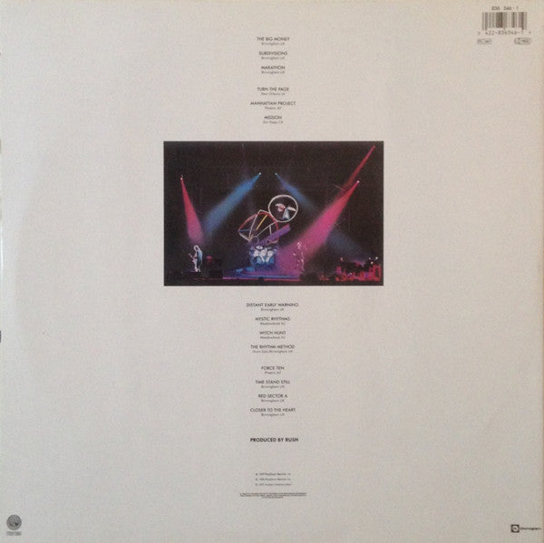 Rush : A Show Of Hands (2xLP, Album, Gat)
