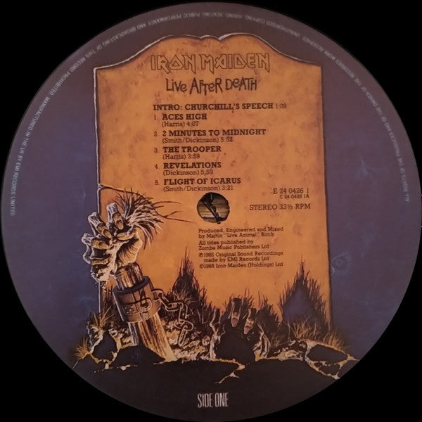 Iron Maiden : Live After Death (2xLP, Album, Gat)