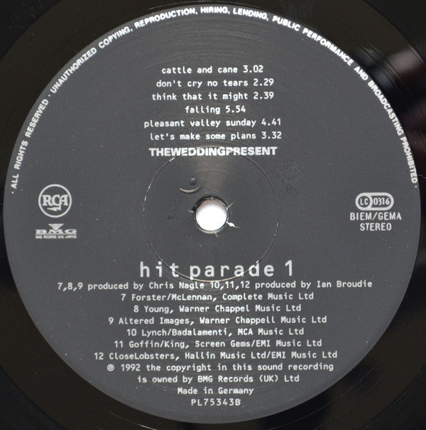 Theweddingpresent* : Hit Parade 1 (LP, Comp)