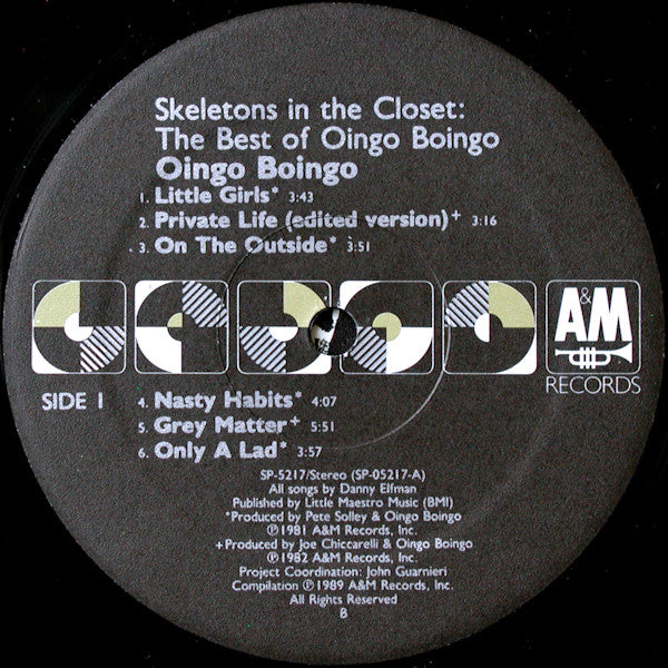 Oingo Boingo : Skeletons In The Closet: The Best Of Oingo Boingo (LP, Comp)