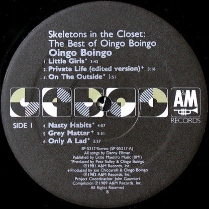 Oingo Boingo : Skeletons In The Closet: The Best Of Oingo Boingo (LP, Comp)