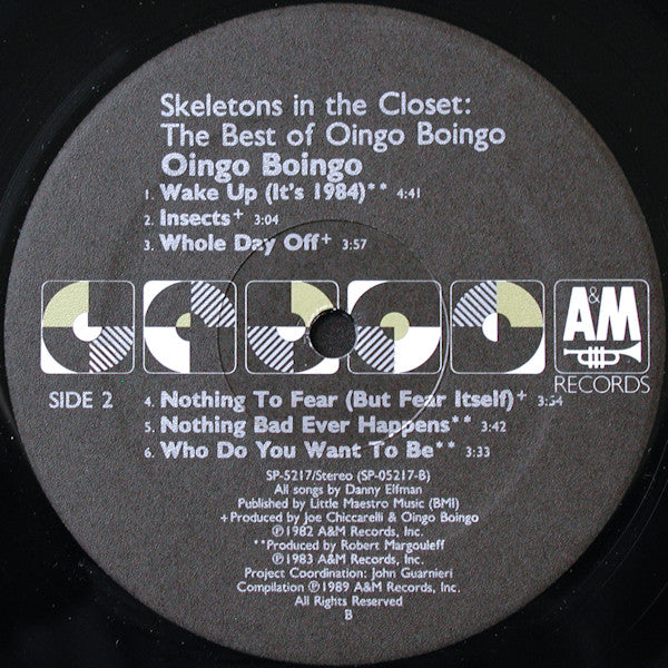 Oingo Boingo : Skeletons In The Closet: The Best Of Oingo Boingo (LP, Comp)