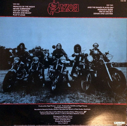 Saxon : Denim And Leather (LP, Album, WEA)
