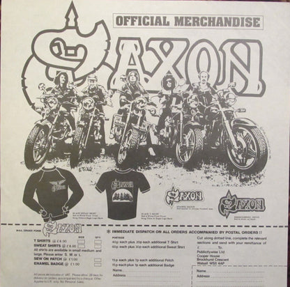 Saxon : Denim And Leather (LP, Album, WEA)