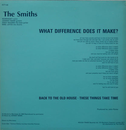 The Smiths : What Difference Does It Make? (12", Single, 1st)