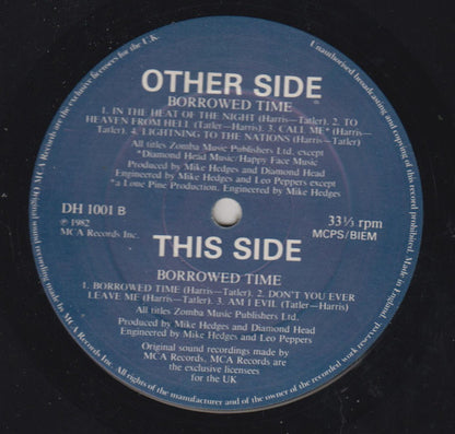 Diamond Head (2) : Borrowed Time (LP, Album, Gat)
