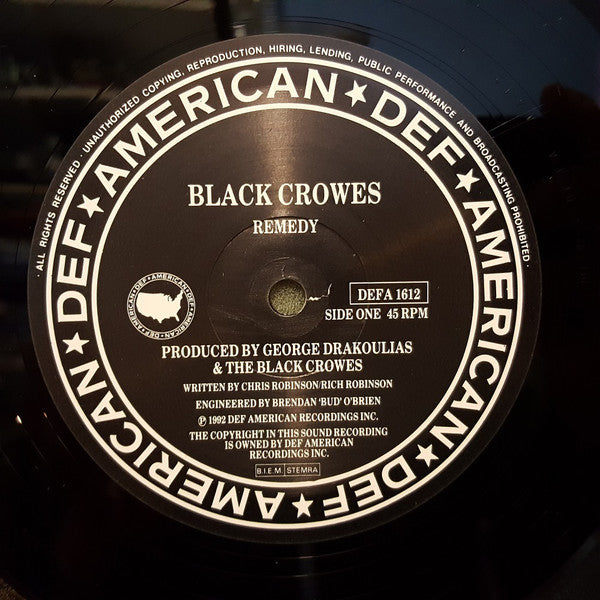 The Black Crowes : Remedy (12", Ltd, Met)