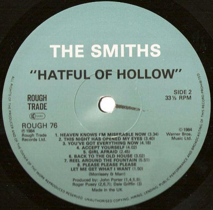 The Smiths : Hatful Of Hollow (LP, Comp, RE)