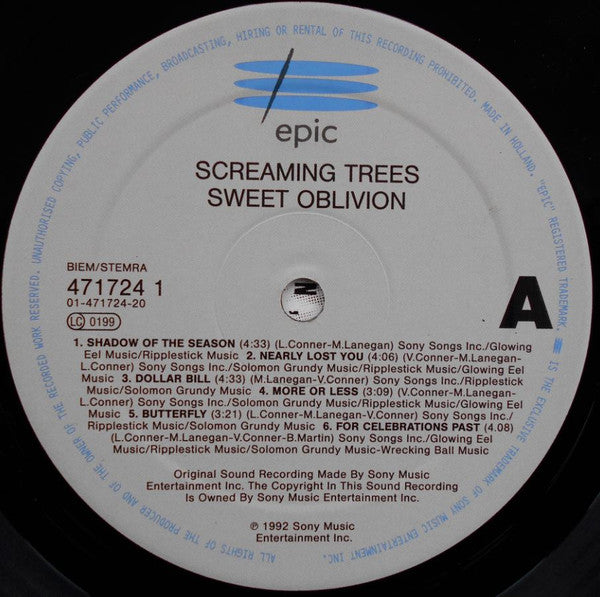 Screaming Trees : Sweet Oblivion (LP, Album)