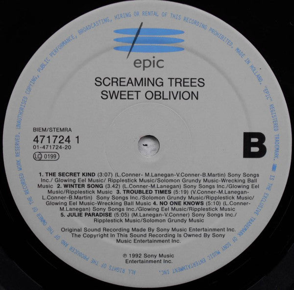 Screaming Trees : Sweet Oblivion (LP, Album)