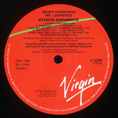 Ryuichi Sakamoto : Merry Christmas, Mr Lawrence (LP, Album)