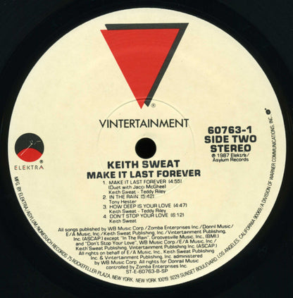 Keith Sweat : Make It Last Forever (LP, Album, SRC)