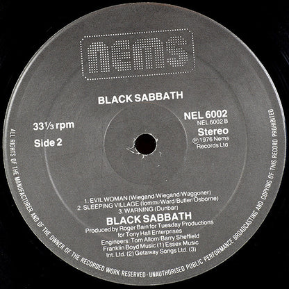 Black Sabbath : Black Sabbath (LP, Album, RE, Gat)