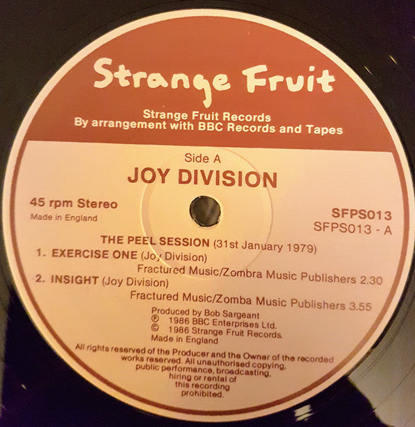 Joy Division : The Peel Sessions (12", RP, Bro)