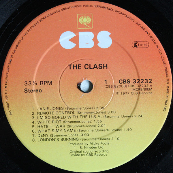 The Clash : The Clash (LP, Album, RE)