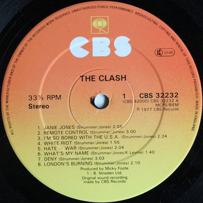 The Clash : The Clash (LP, Album, RE)
