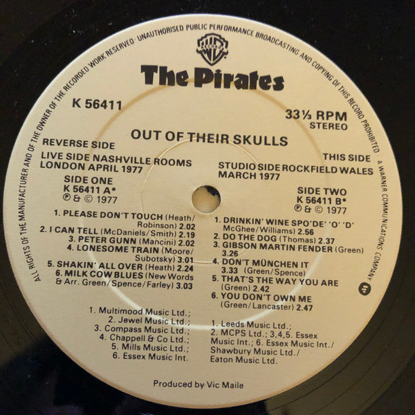 The Pirates (3) : Out Of Their Skulls (LP, Album)